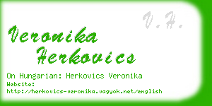 veronika herkovics business card